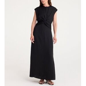 ROHE Draped Column black Maxi
Dress
